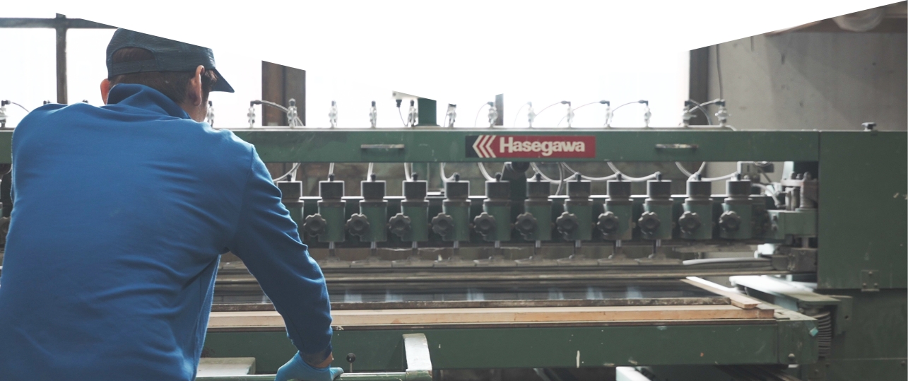 レベルサンダー 作業風景