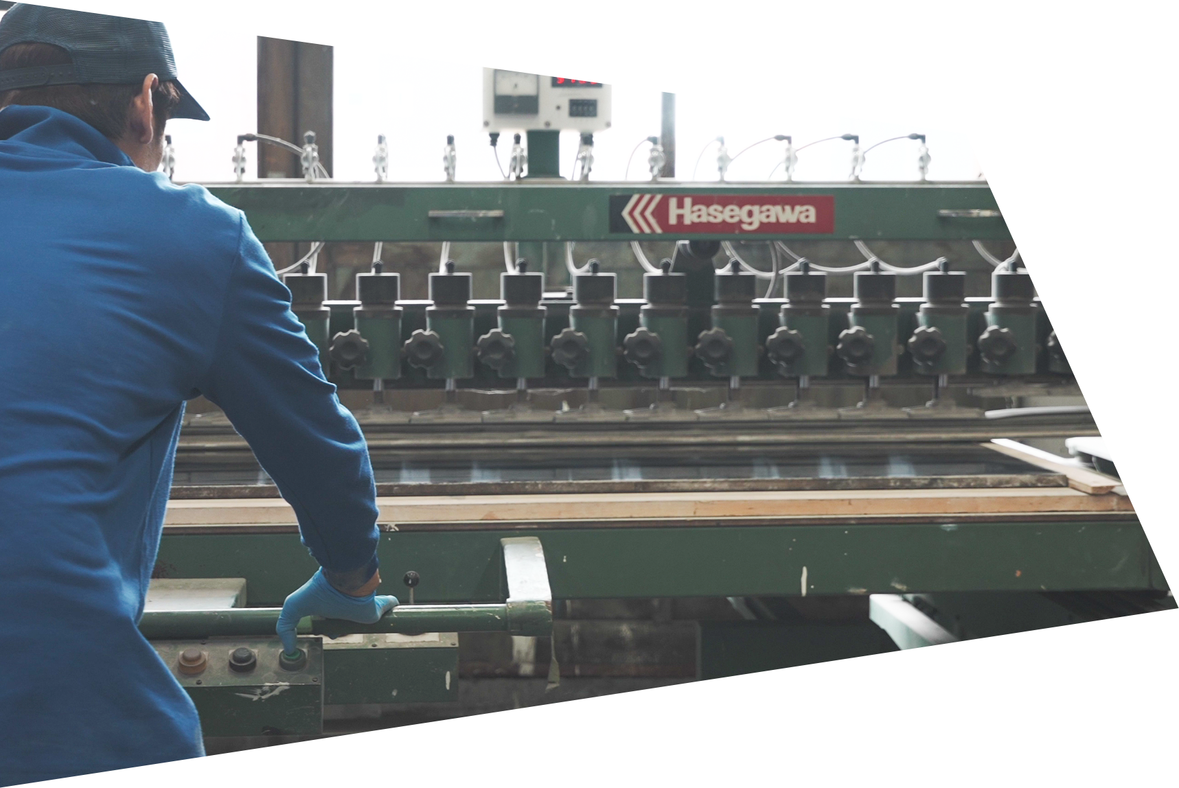 レベルサンダー 作業風景